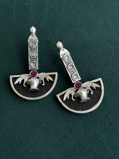 "Aria" Silver Replica Earrings