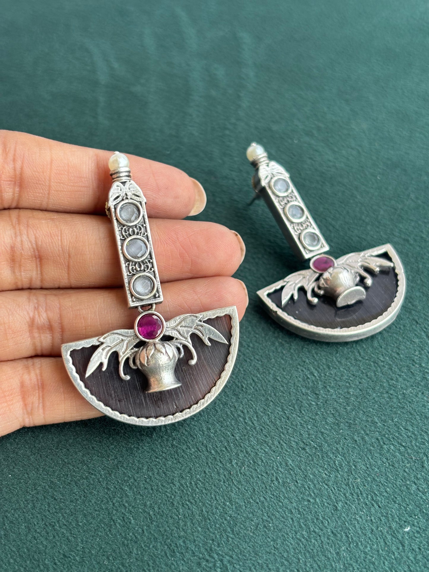 "Aria" Silver Replica Earrings