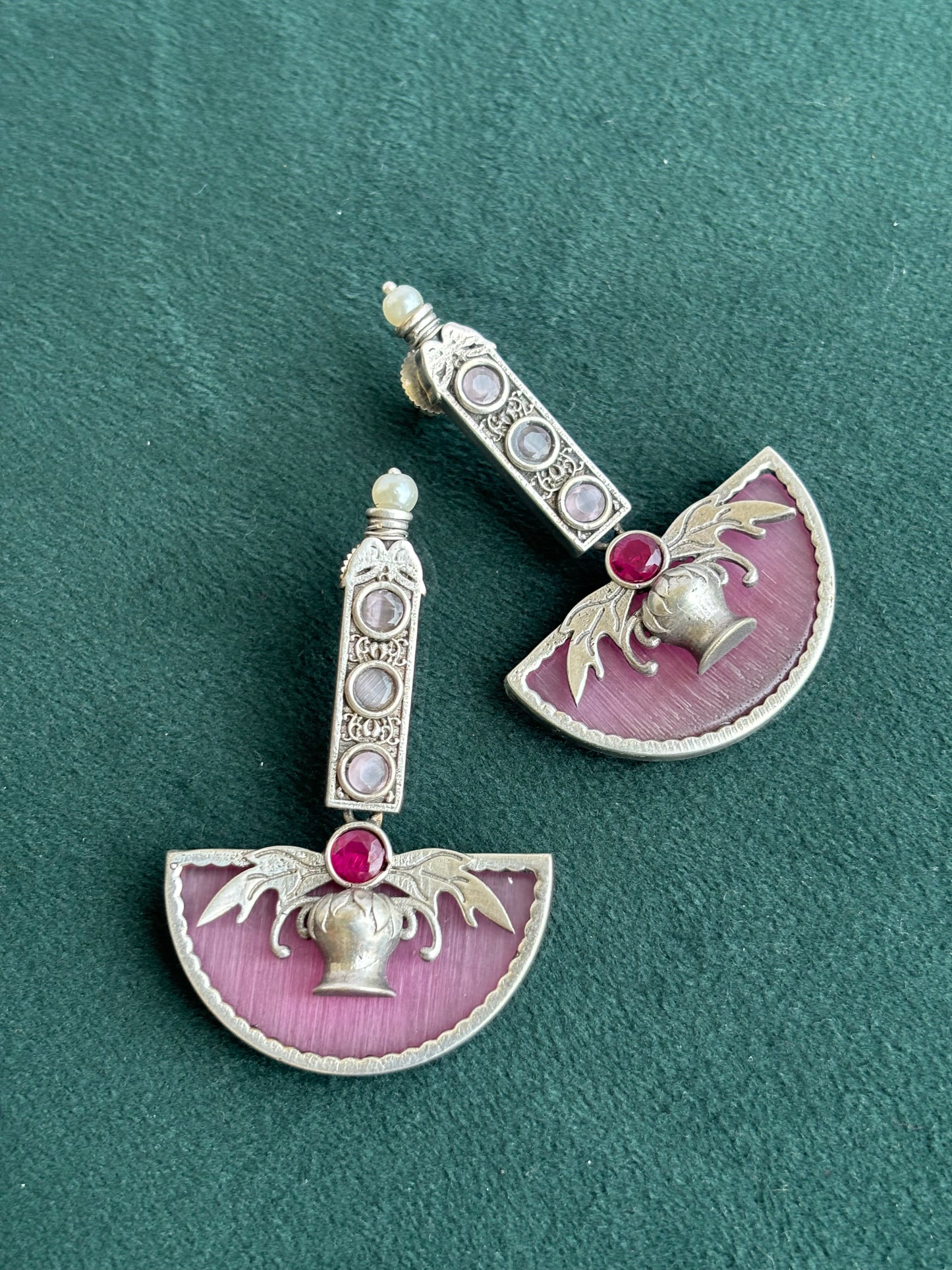 "Aria" Silver Replica Earrings