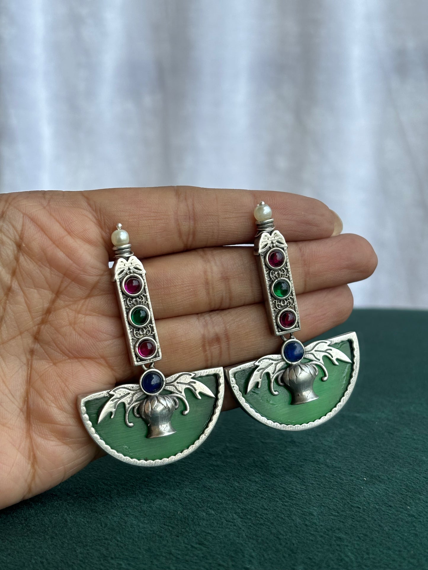 "Aria" Silver Replica Earrings