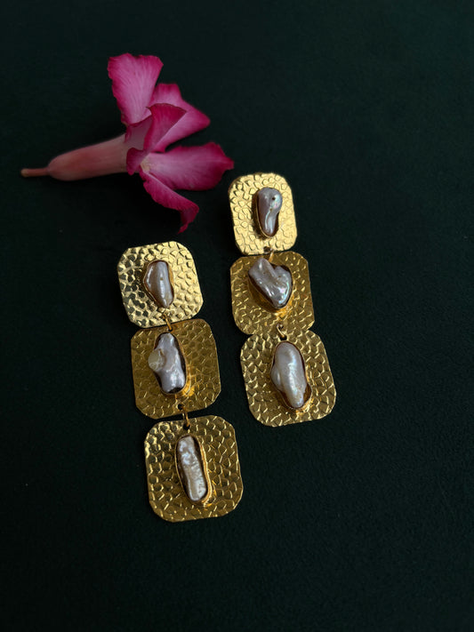 "Nitara" Brass Earrings