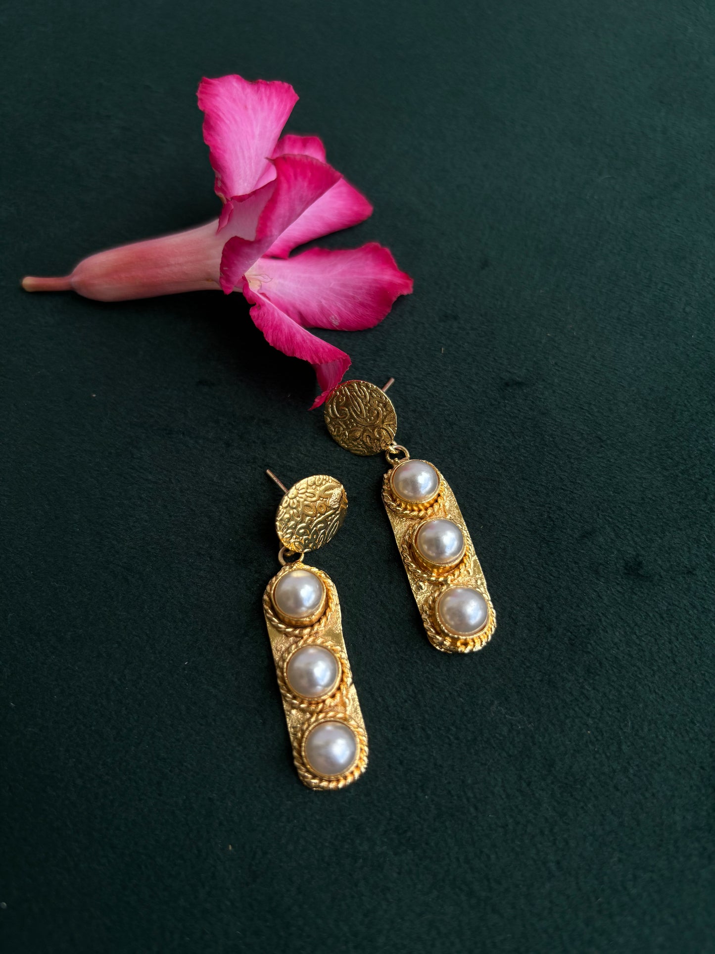 "Hiral" Brass Earrings