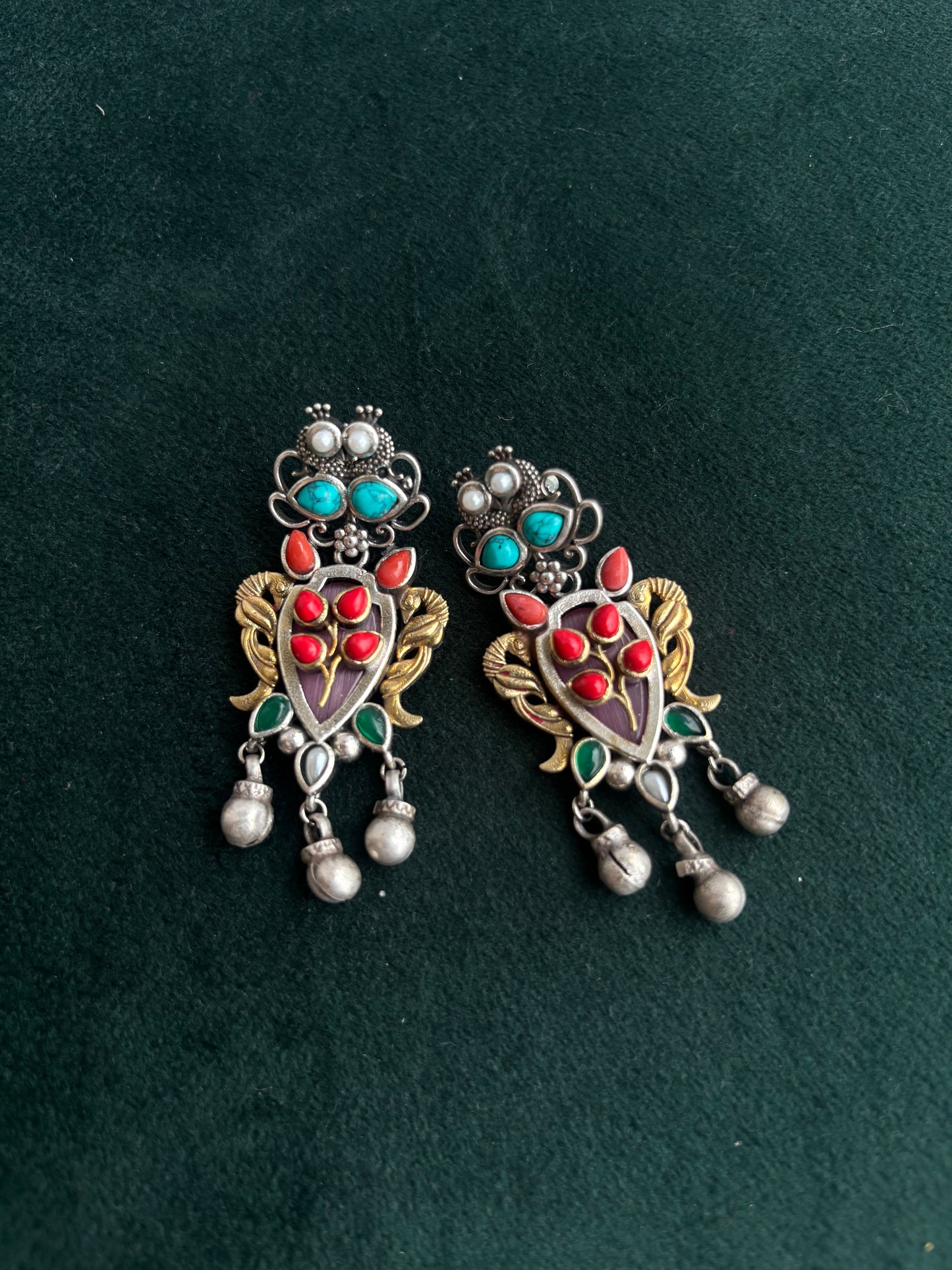 "Parni" Dual Tone Earrings