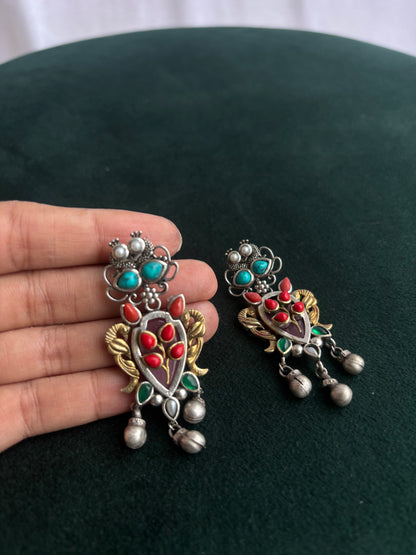 "Parni" Dual Tone Earrings