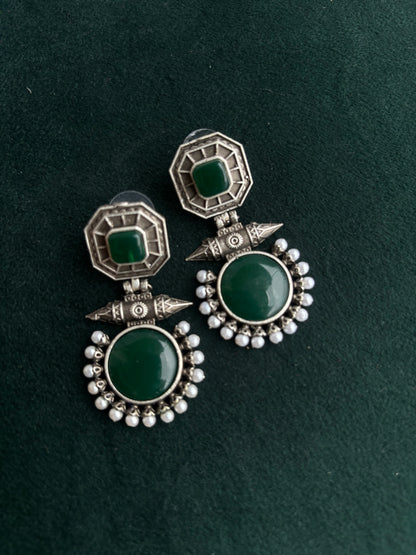 "Parnashri" Silver Replica Earrings