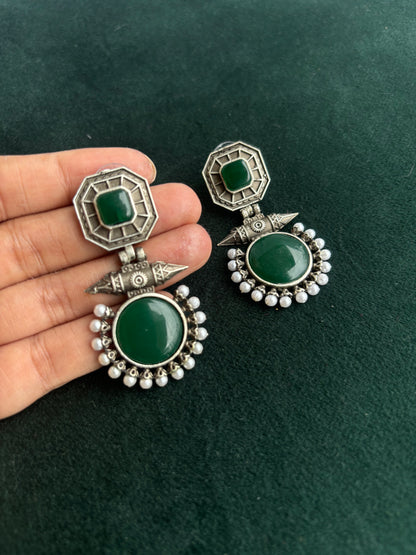 "Parnashri" Silver Replica Earrings