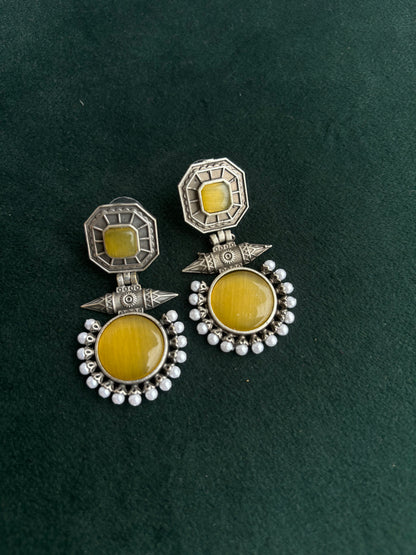 "Parnashri" Silver Replica Earrings