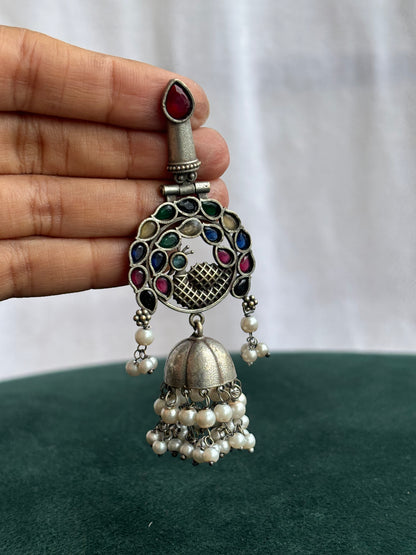 "Pankaja" Silver Replica Earrings