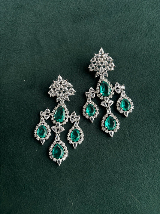 "Luna" American Diamond Earrings