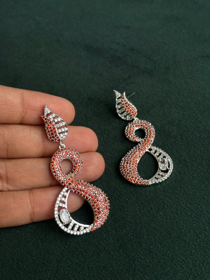 "Isabella" Nano Setting cubic zirconia Earrings