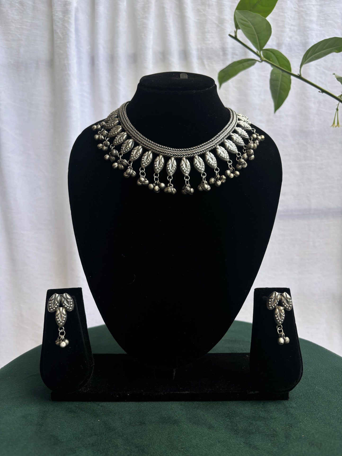 "Divya" Silver Replica Neckpiece