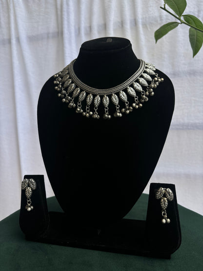 "Divya" Silver Replica Neckpiece