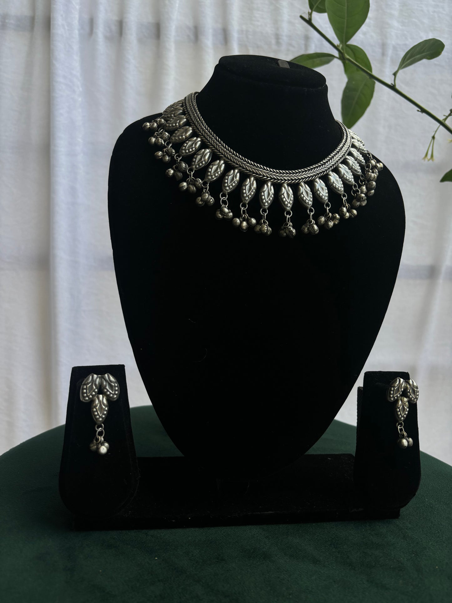 "Divya" Silver Replica Neckpiece