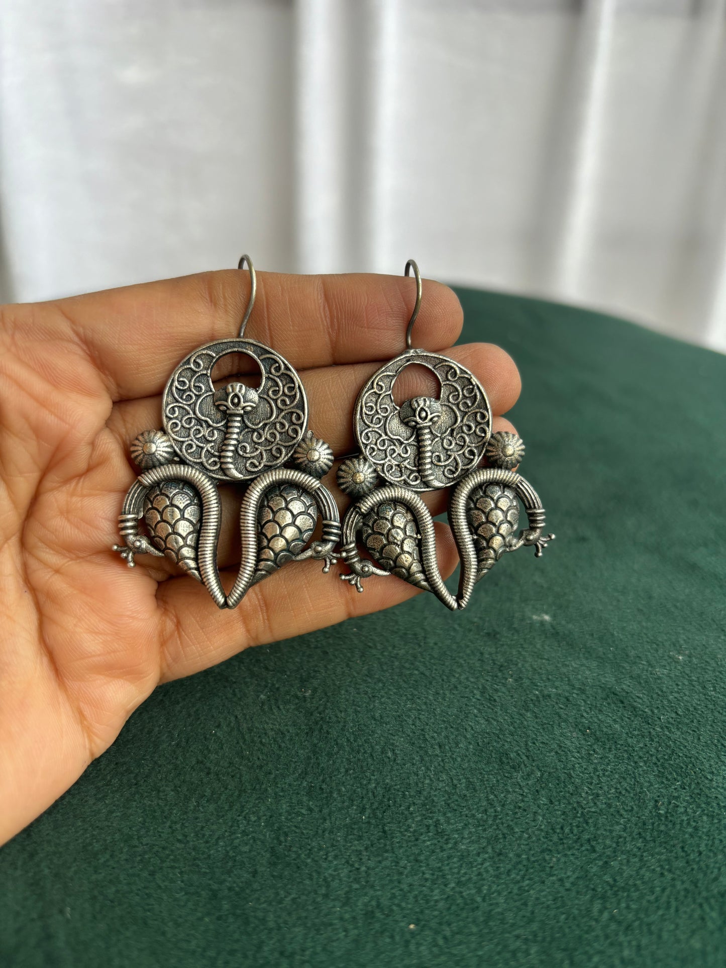 "Vera" Silver Replica Earrings