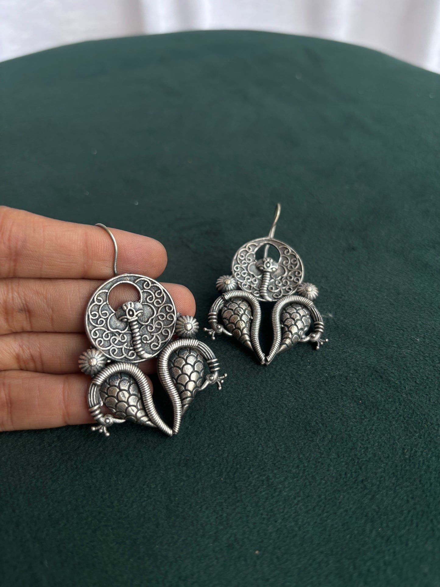 "Vera" Silver Replica Earrings