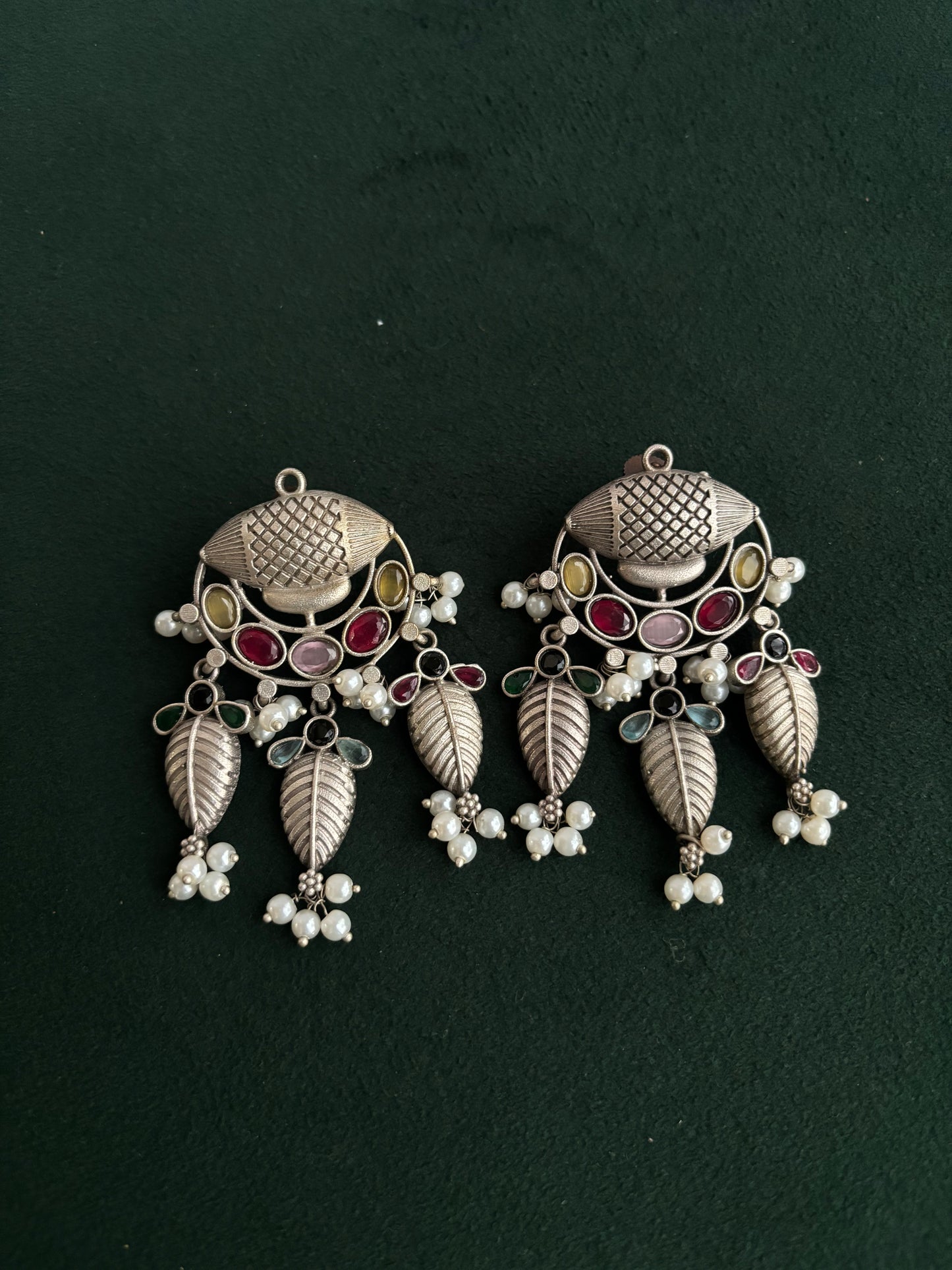 "Vedanshi" Silver Replica Earrings