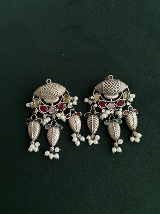 "Vedanshi" Silver Replica Earrings