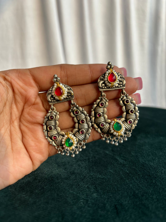 "Ria" Premium Pachi-Kundan Earrings