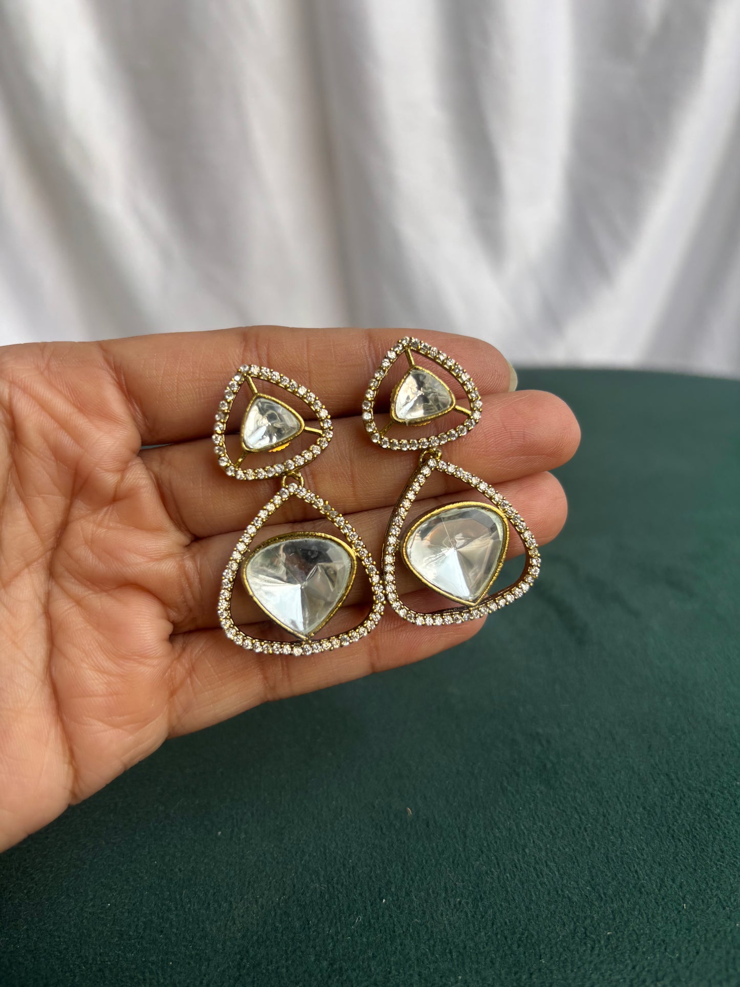 "Aaradhya" Uncut polki Earrings