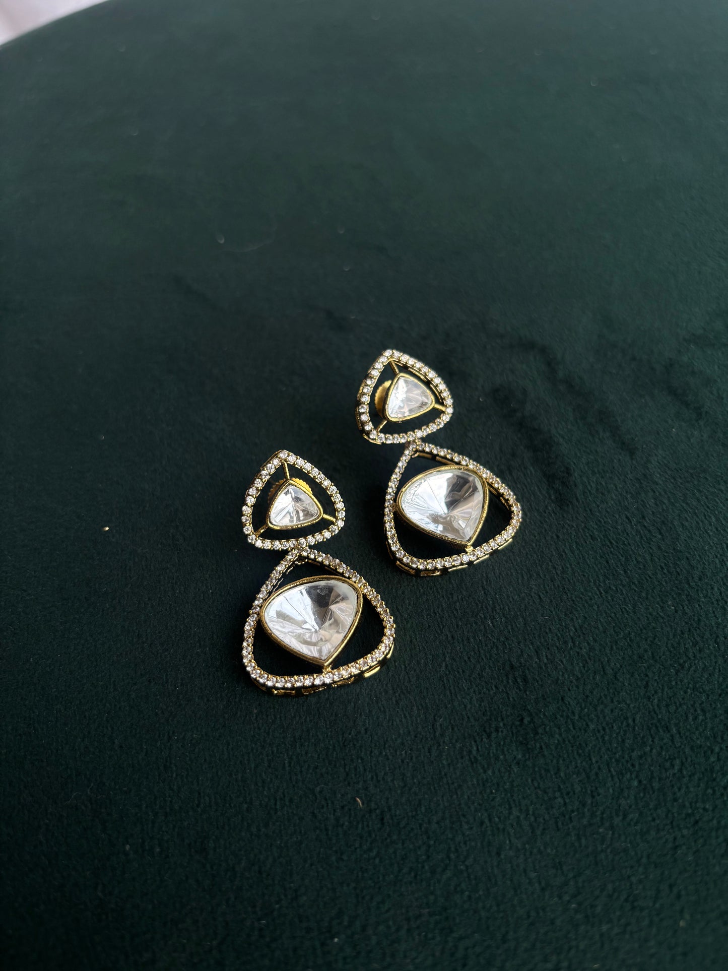 "Aaradhya" Uncut polki Earrings