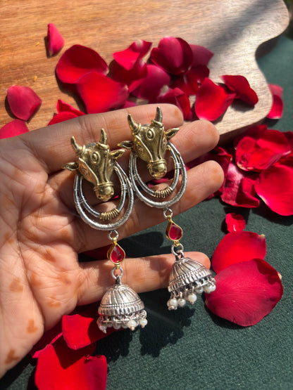 "Ati" Dual-Tone Jhumkis