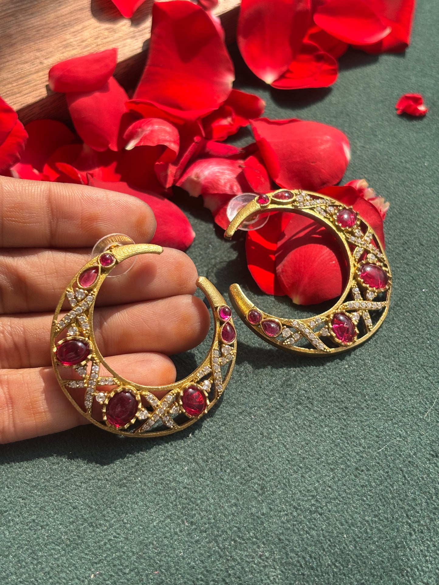 "Chand" Dual-Tone Earrings