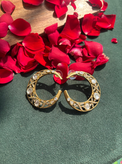 "Chand" Dual-Tone Earrings