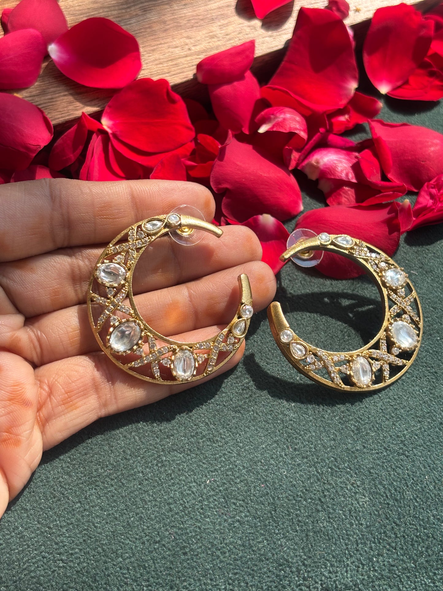 "Chand" Dual-Tone Earrings