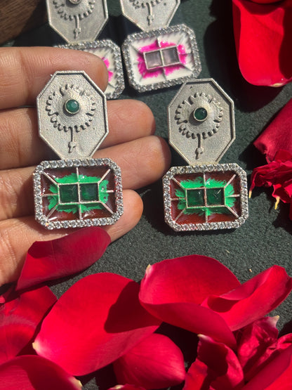 "Amaira" Silver Replica Earrings