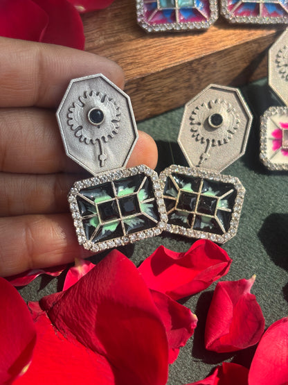 "Amaira" Silver Replica Earrings