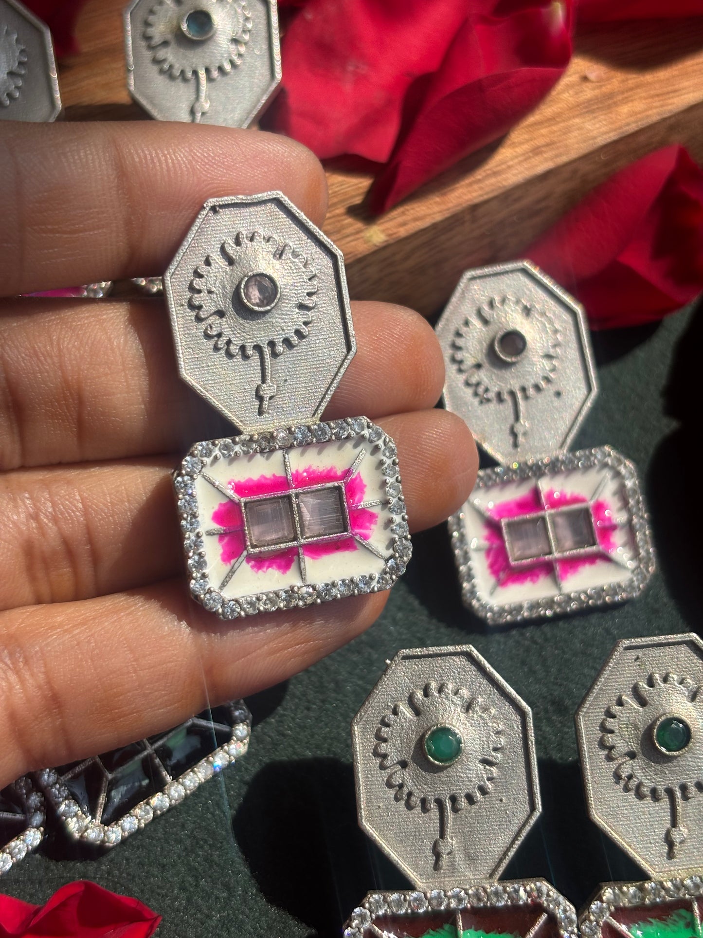 "Amaira" Silver Replica Earrings