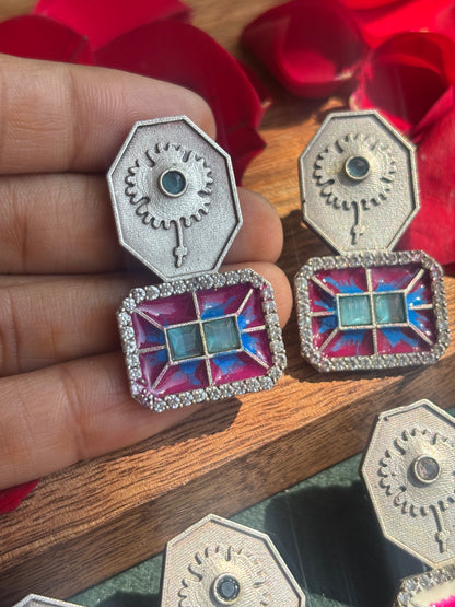 "Amaira" Silver Replica Earrings