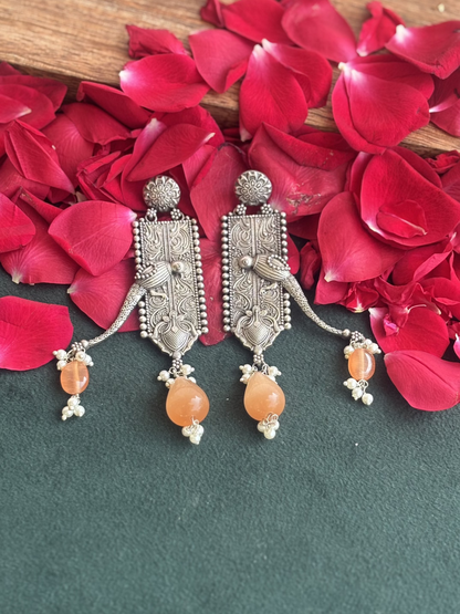 "Warda" Silver Replica Earrings