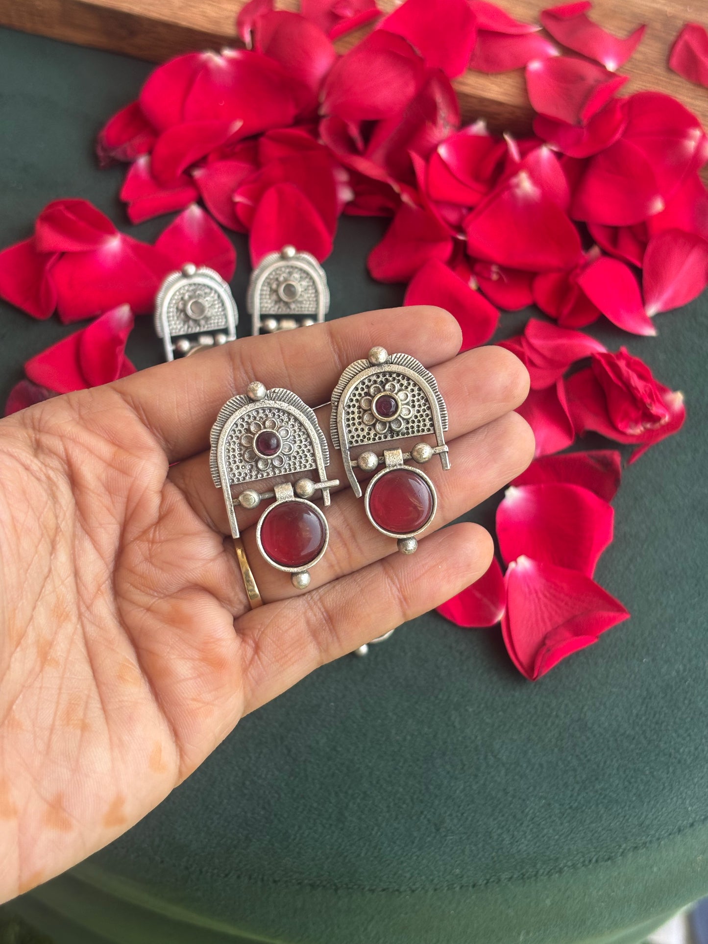 "Wakeeta" Silver Replica Earrings